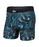 Saxx Underwear DROPTEMP™ Cool Mesh 1 Pack Boxer Briefs Whale Watch Storm - Blue