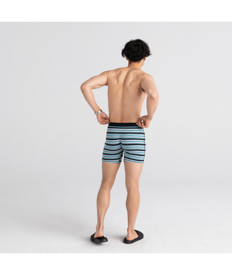 Saxx Ultra Super Soft 1 Pack Boxer Briefs - Desert Stripe Blue