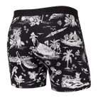 Saxx Ultra Super Soft 1 Pack Boxer Briefs - Black Astro Surf & Turf