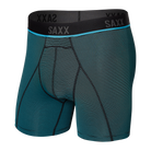 Saxx Kinetic L-C Mesh Boxer Briefs - Cool Blue Feed Stripe