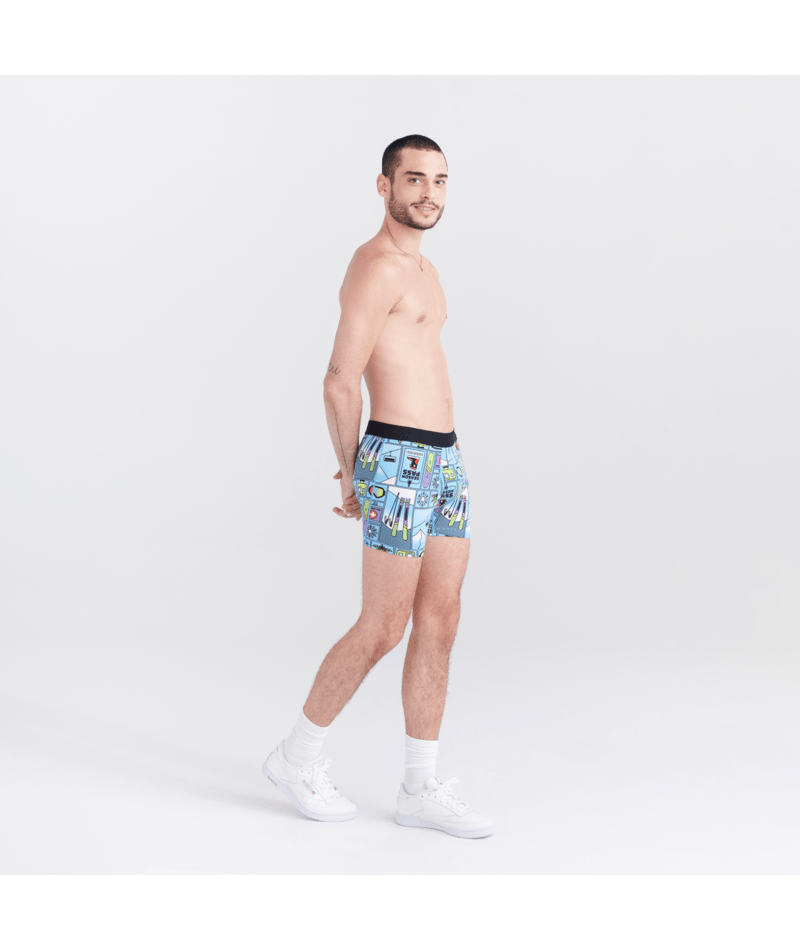 Saxx Underwear DROPTEMP™ Cooling Cotton 1 Pack Boxer Briefs - Season Pass Light Blue