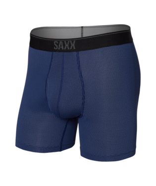 Saxx Underwear Quest Quick Dry Mesh Boxer Brief Fly - Midnight Blue II