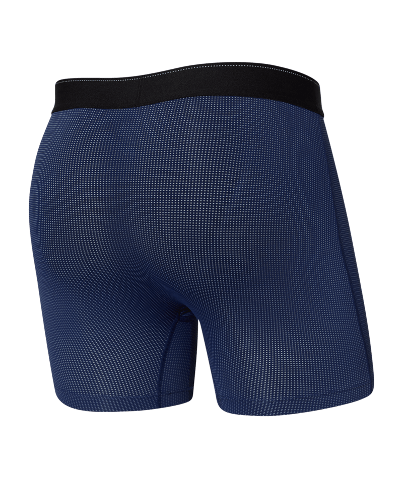 Saxx Underwear Quest Quick Dry Mesh Boxer Brief Fly - Midnight Blue II