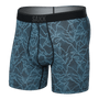 Saxx Underwear Quest Quick Dry Mesh Boxer Brief Fly - Sketchy Mountain Black