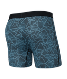 Saxx Underwear Quest Quick Dry Mesh Boxer Brief Fly - Sketchy Mountain Black