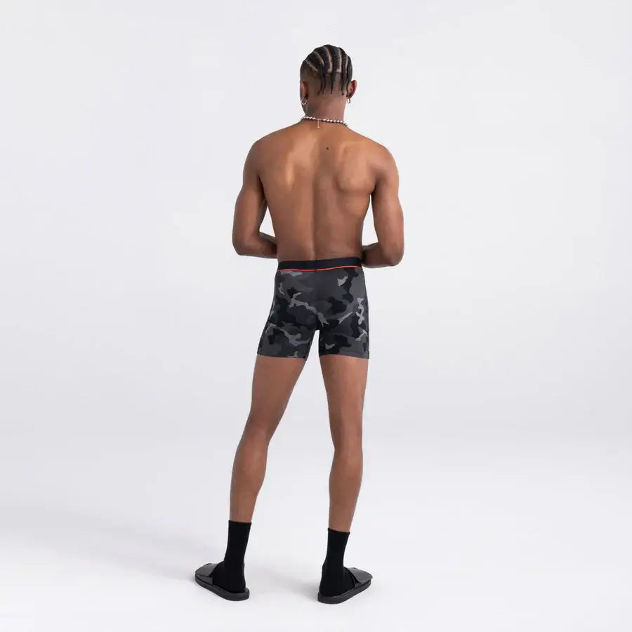 Saxx Vibe Supersoft 1 Pack Boxer Briefs - Black Supersize Camo