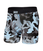 Saxx Vibe Supersoft 1 Pack Boxer Briefs - Blue Camo Flora