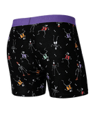 Saxx Underwear Vibe Supersoft 1 Pack Boxer Briefs - Dancing Skellies