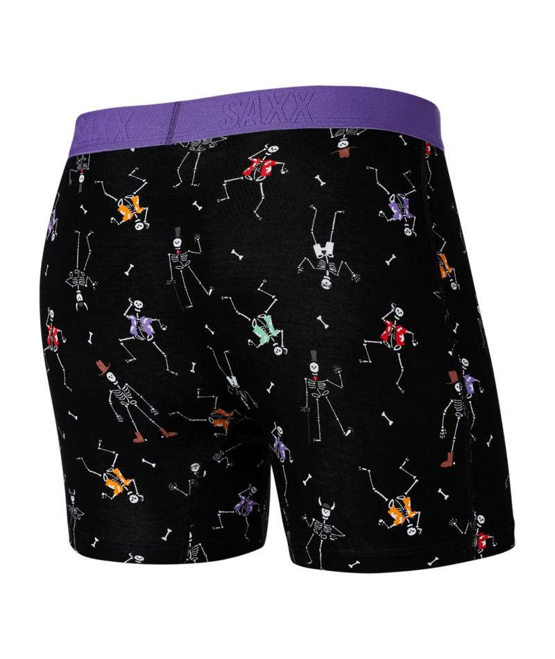 Saxx Underwear Vibe Supersoft 1 Pack Boxer Briefs - Dancing Skellies