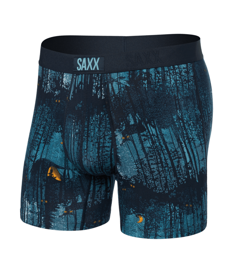 Saxx Vibe Supersoft 1 Pack Boxer Briefs - Forest Walk - Dark Ink