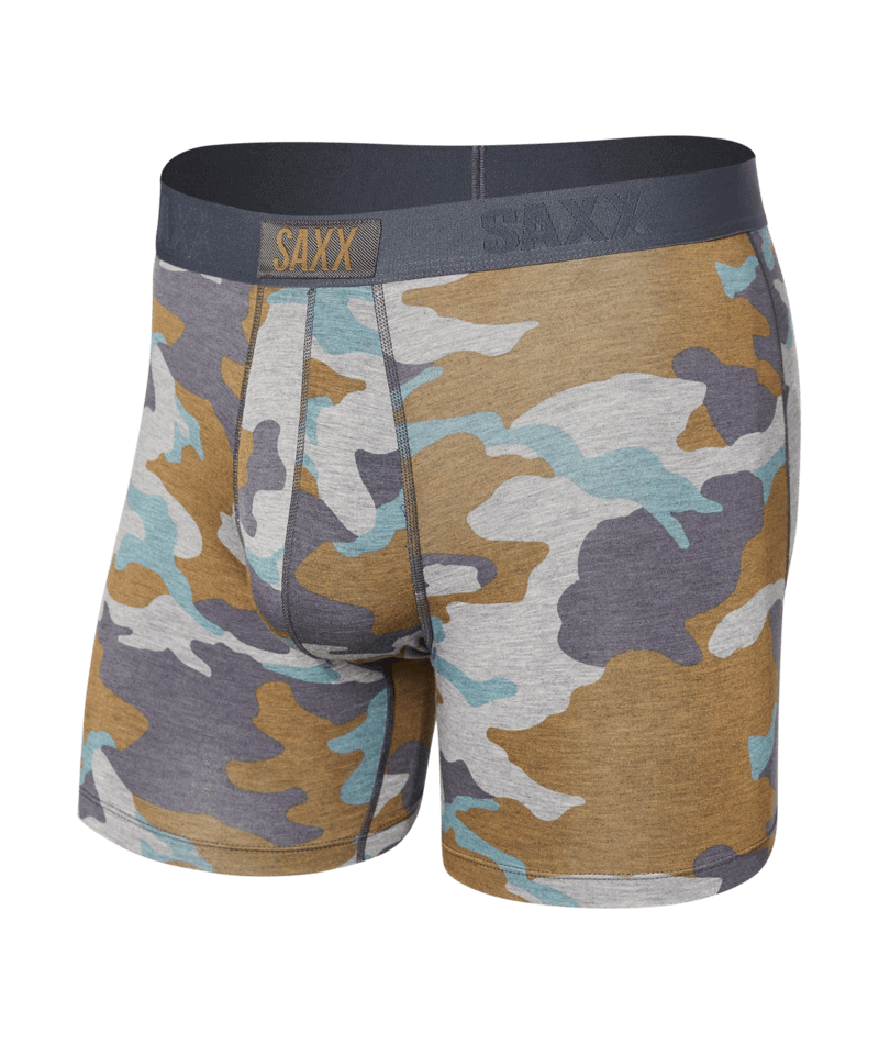 Saxx Vibe Supersoft 1 Pack Boxer Briefs - Grey Supersize Camo