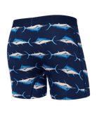 Saxx Vibe Supersoft 1 Pack Boxer Briefs - Marlin Matrix Midnight