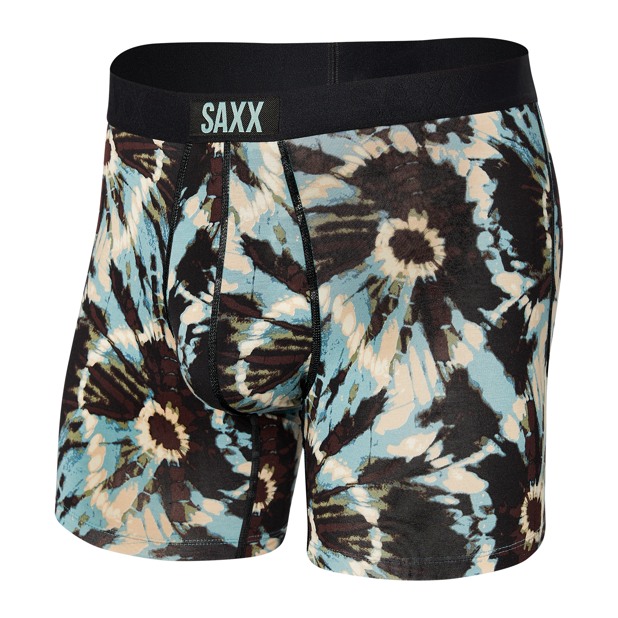 Saxx Vibe Supersoft 1 Pack Boxer Briefs - Earthy Tye Dye