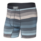 Saxx Vibe Supersoft 1 Pack Boxer Briefs - Hazy Stripe Washed Blue