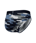 Saxx Underwear DROPTEMP™ Cooling Cotton 1 Pack Briefs - Tidal Camo Blue