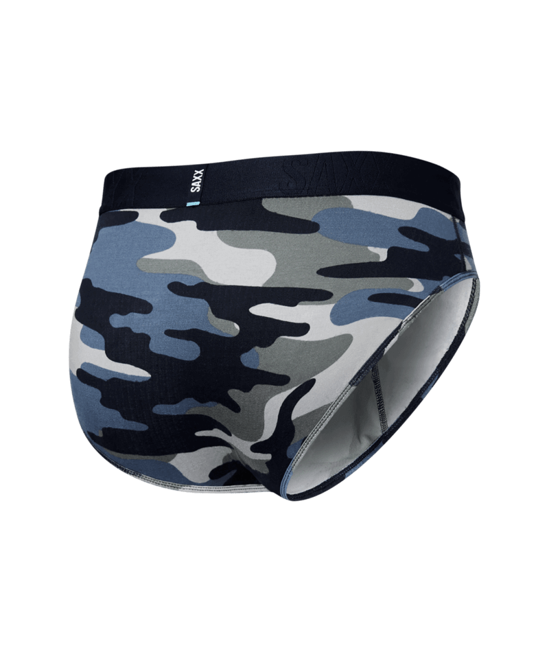 Saxx Underwear DROPTEMP™ Cooling Cotton 1 Pack Briefs - Tidal Camo Blue