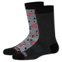 Saxx Whole Pakage Crew 2 Pack Socks - Black Hthr /Fa La Mingo