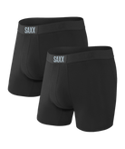 Saxx Underwear Vibe Supersoft 2 Pack Boxer Briefs - Black