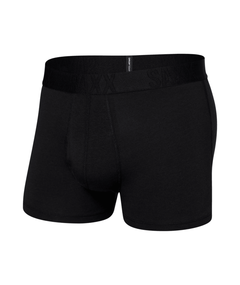 Saxx Underwear DropTemp™ Cooling Cotton 1 Pack Trunks - Black