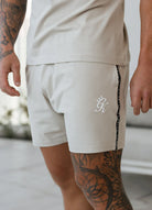 Gym King Taped Jersey Short - Light Stone