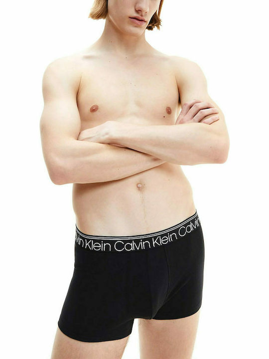 Calvin Klein 3 Pack Trunks- COTTON STRETCH Limited Edition - Black