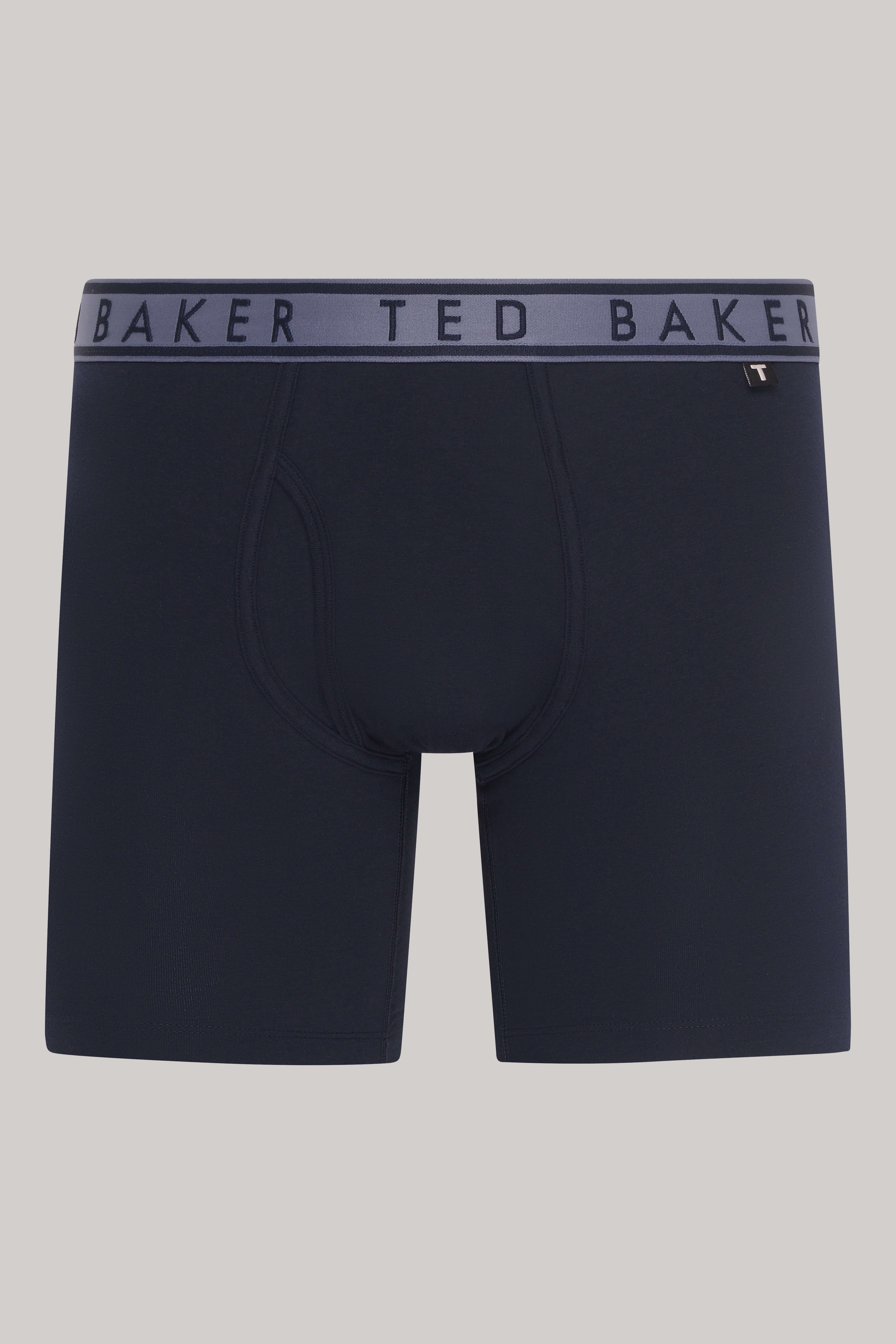 Ted Baker 3 Pack Cotton Stretch Boxer Briefs - Black / Multi Blue