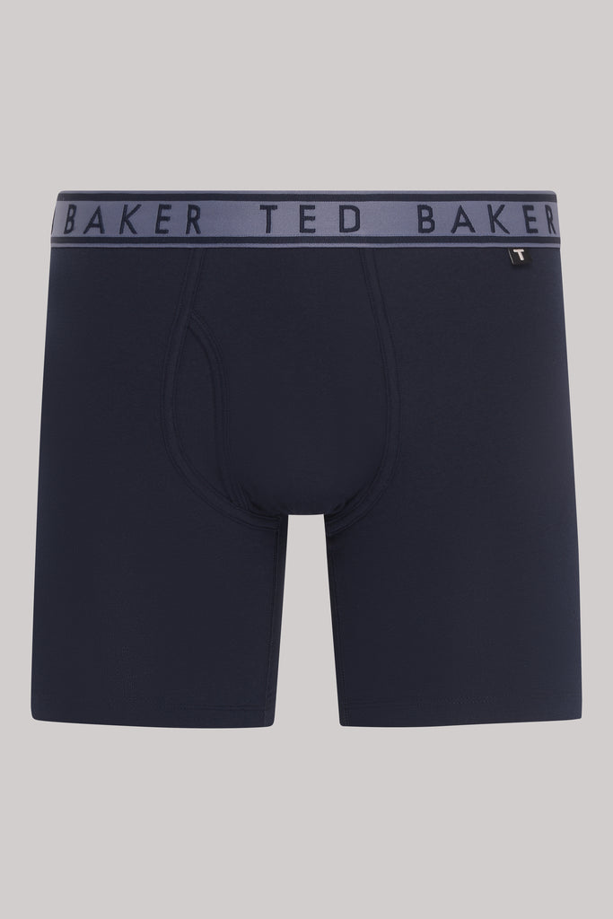 Ted Baker 3 Pack Cotton Stretch Boxer Briefs - Black / Multi Blue