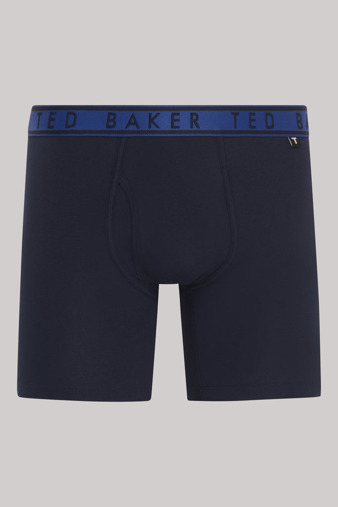 Ted Baker 3 Pack Cotton Stretch Boxer Briefs - Black / Multi Blue