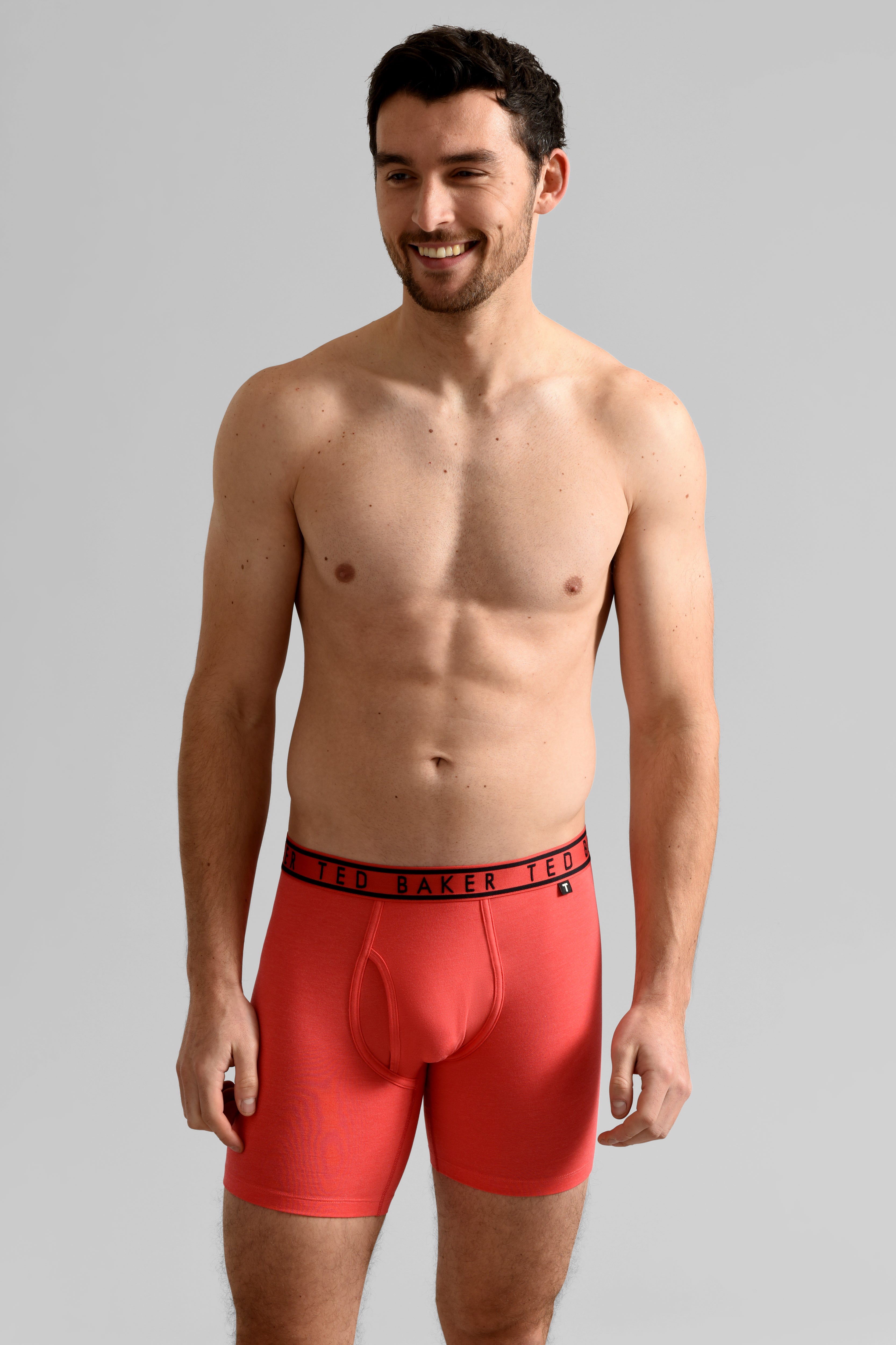 Ted Baker 3 Pack Cotton Stretch Boxer Briefs - Red/Black/Blue