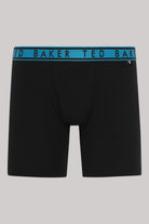 Ted Baker 3 Pack Cotton Stretch Boxer Briefs - Black with Red/Black/Blue waistbands