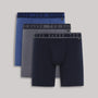 Ted Baker 3 Pack Cotton Stretch Boxer Briefs  - Blue/Grey/Black