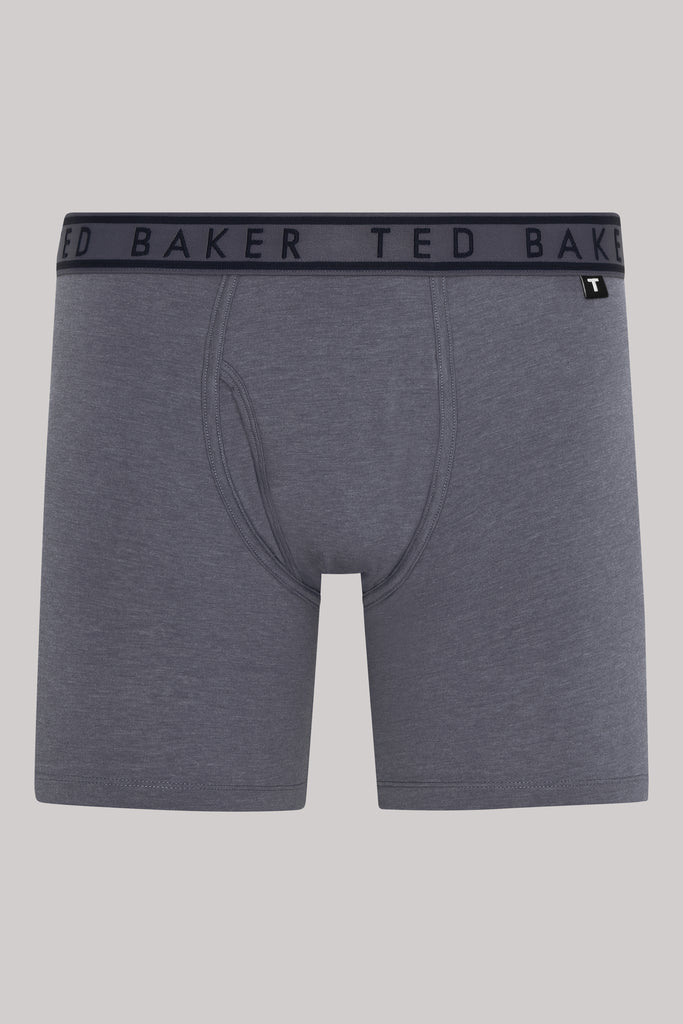 Ted Baker 3 Pack Cotton Stretch Boxer Briefs - Blue/Grey/Black