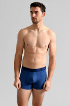 Ted Baker 3 Pack Cotton Stretch Trunks - Blue, Print, Peacoat