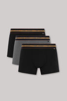 Ted Baker 3 Pack Cotton Stretch Trunks - Black/Grey/Black