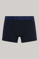 Ted Baker 3 Pack Cotton Stretch Solid Trunks - Black, Blue Waistbands