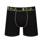 Pringle 3 Pack Men's Bamboo Boxers – Black with Yellow/Pink/WhiteLogo