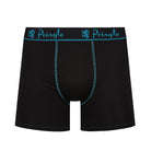 Pringle 3 Pack Men's Bamboo Boxers – Black with Red/Pink/Blue Logo