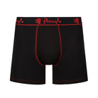 Pringle 3 Pack Men's Bamboo Boxers – Black with Red/Pink/Blue Logo