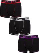 Pringle 3 Pack Cotton Stretch Men's Trunk - Black Coloured Waistbands