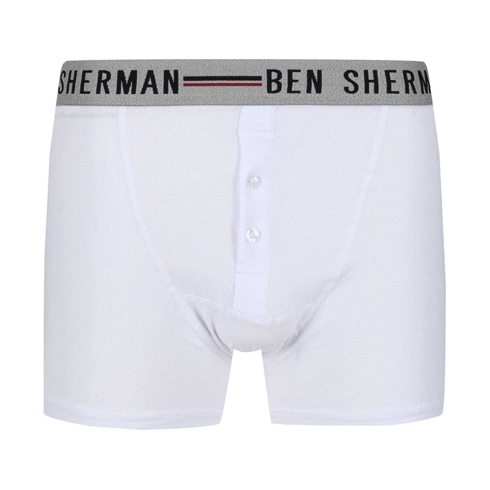 Ben Sherman Mens Jameson 3 Pack Boxer Shorts in Black-White