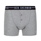 Ben Sherman Mens Jameson 3 Pack Boxer Shorts in Black-White