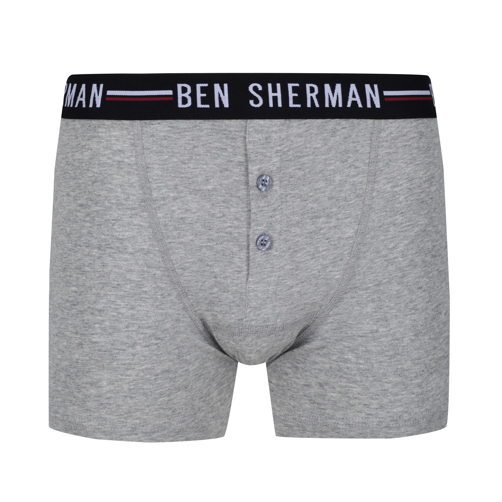 Ben Sherman Mens Jameson 3 Pack Boxer Shorts in Black-White