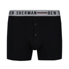 Ben Sherman Mens Jameson 3 Pack Boxer Shorts in Black-White