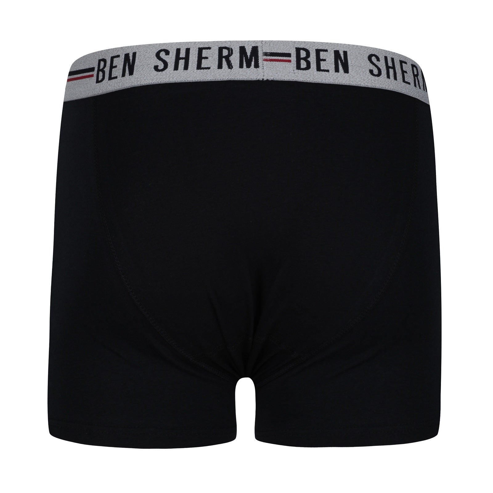 Ben Sherman Mens Jameson 3 Pack Boxer Shorts in Black-White