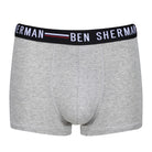 Ben Sherman Mens Roman 3 Pack Trunks - Black/White/Grey