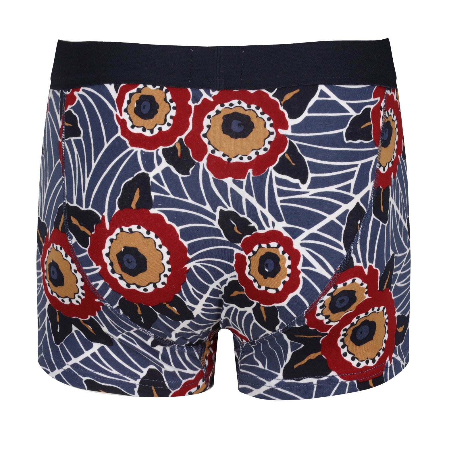 Ben Sherman Mens Coen 3 Pack Trunks - Navy/Floral/Blue