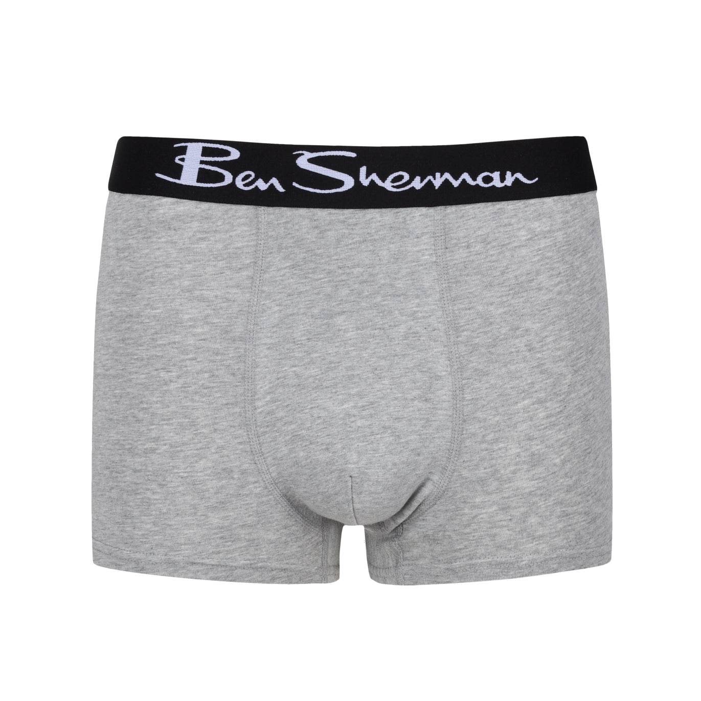 Ben Sherman Mens Avery 3 Pack Trunks - Black/Grey Stripe/Grey