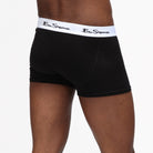 Ben Sherman Mens Bron 3 Pack Trunks in Black - Boxer Shorts