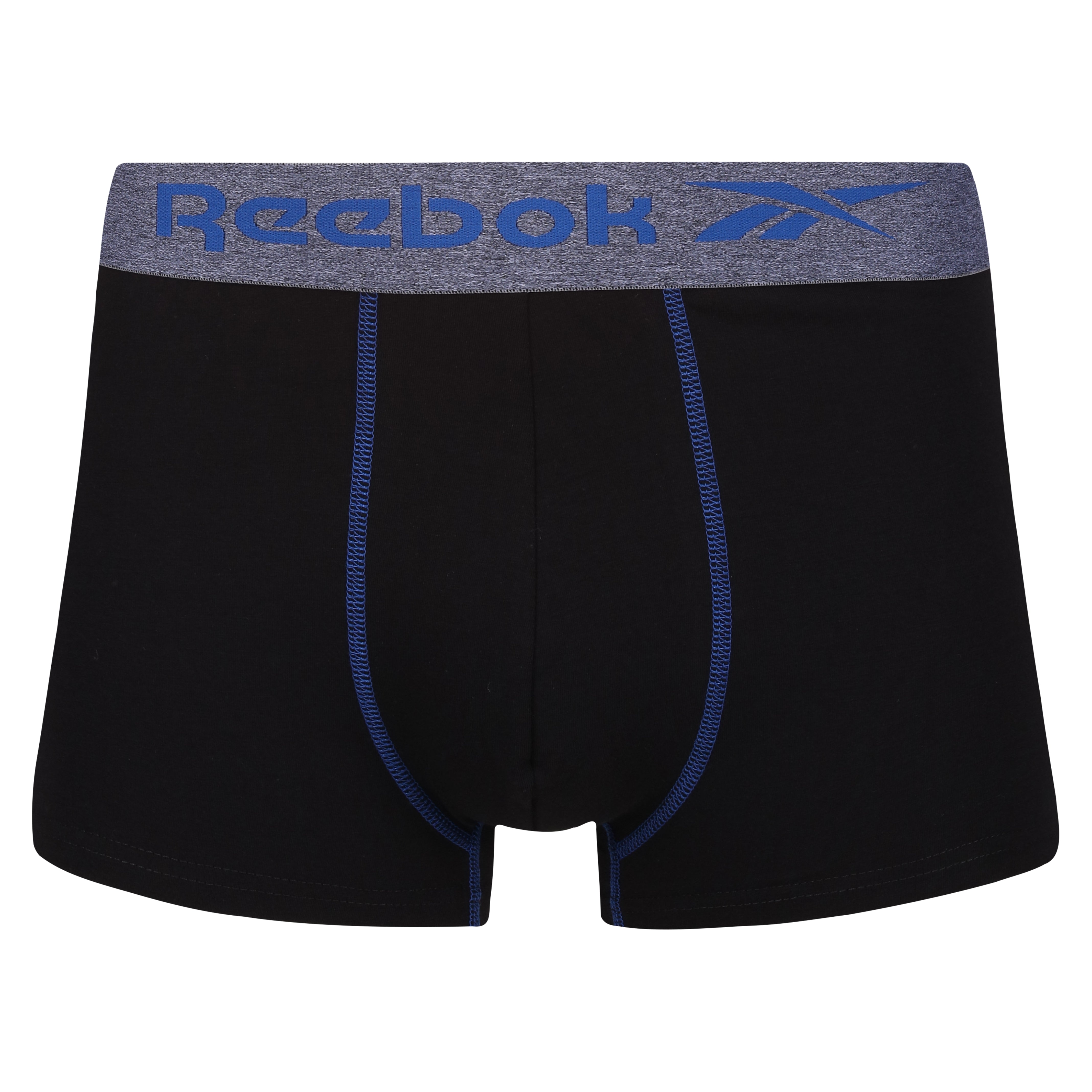 Reebok Mens Performance 3 Pack Boxer Short Sports Stott Trunks - Black