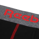 Reebok Mens Performance 3 Pack Boxer Short Sports Stott Trunks - Black